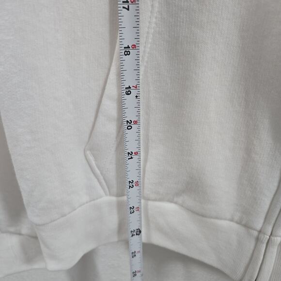 Victoria Secret PINK Hoodie Rainbow Logo XL White New Jacket - Picture 9 of 11